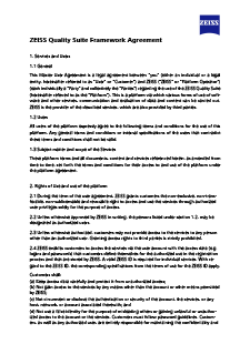 ZEISS Quality Suite keretmegállapodás EN előnézeti képe