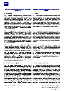 Mérési Szolgáltatások Általános Szerződés Feltételei HU előnézeti képe