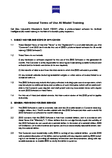 General Terms of Use AI Model Training előnézeti képe