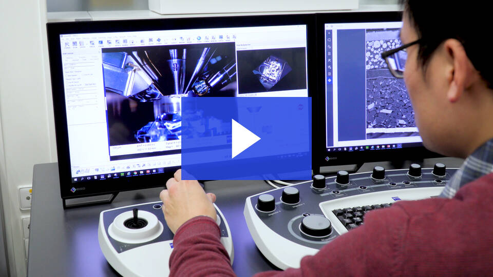 A Li-ion akkumulátor rétegeinek összetétel-elemzése a ZEISS EVO 25 segítségével