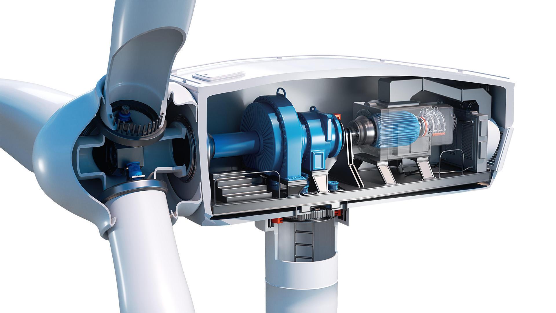 Egy felnyitott turbina, amely a ZeiSS Metrology Solutions megoldásait mutatja be