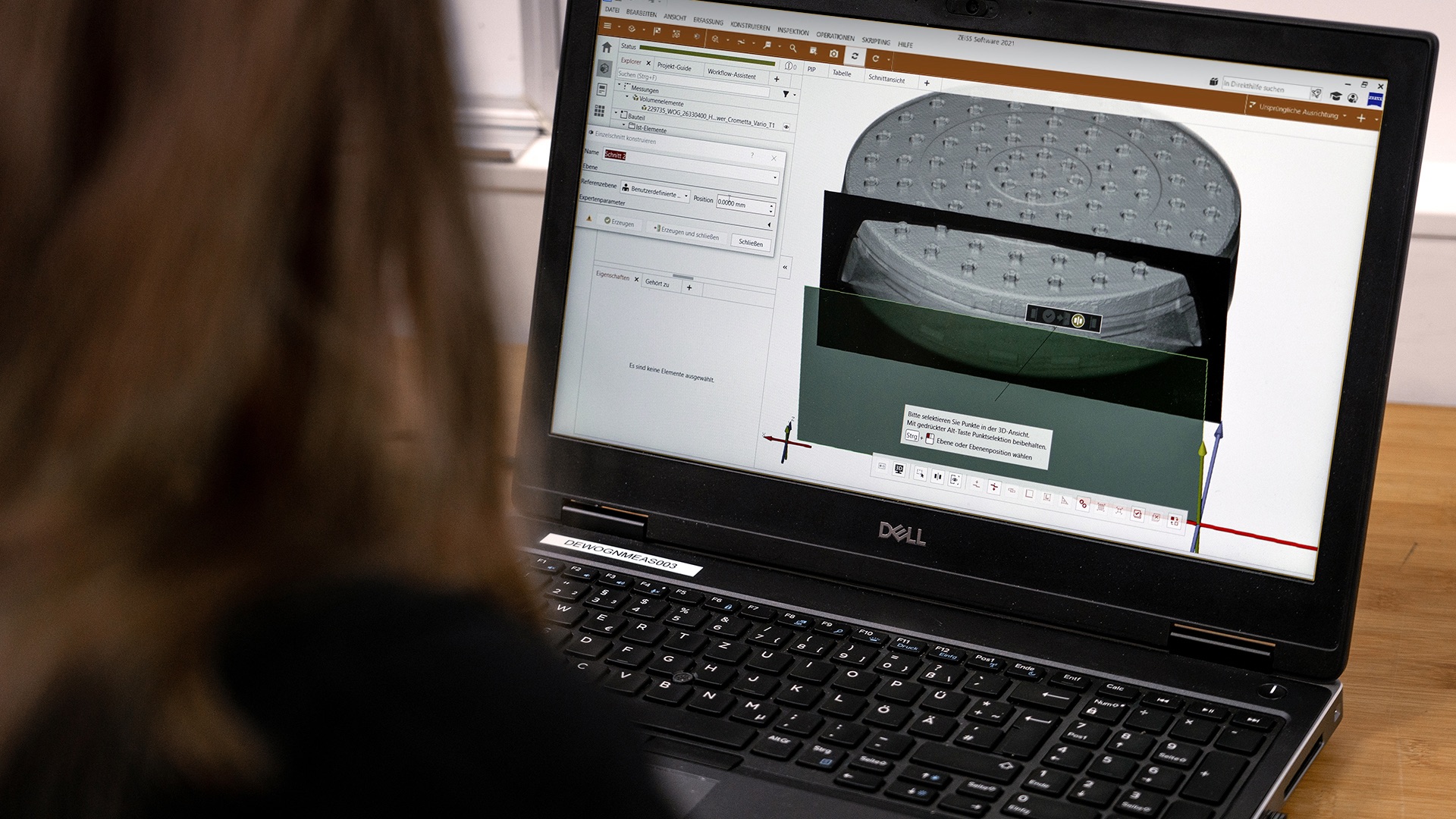 A Hansgrohe csapata maga értékeli ki az adatsorokat a ZEISS INSPECT X-Ray szoftverrel