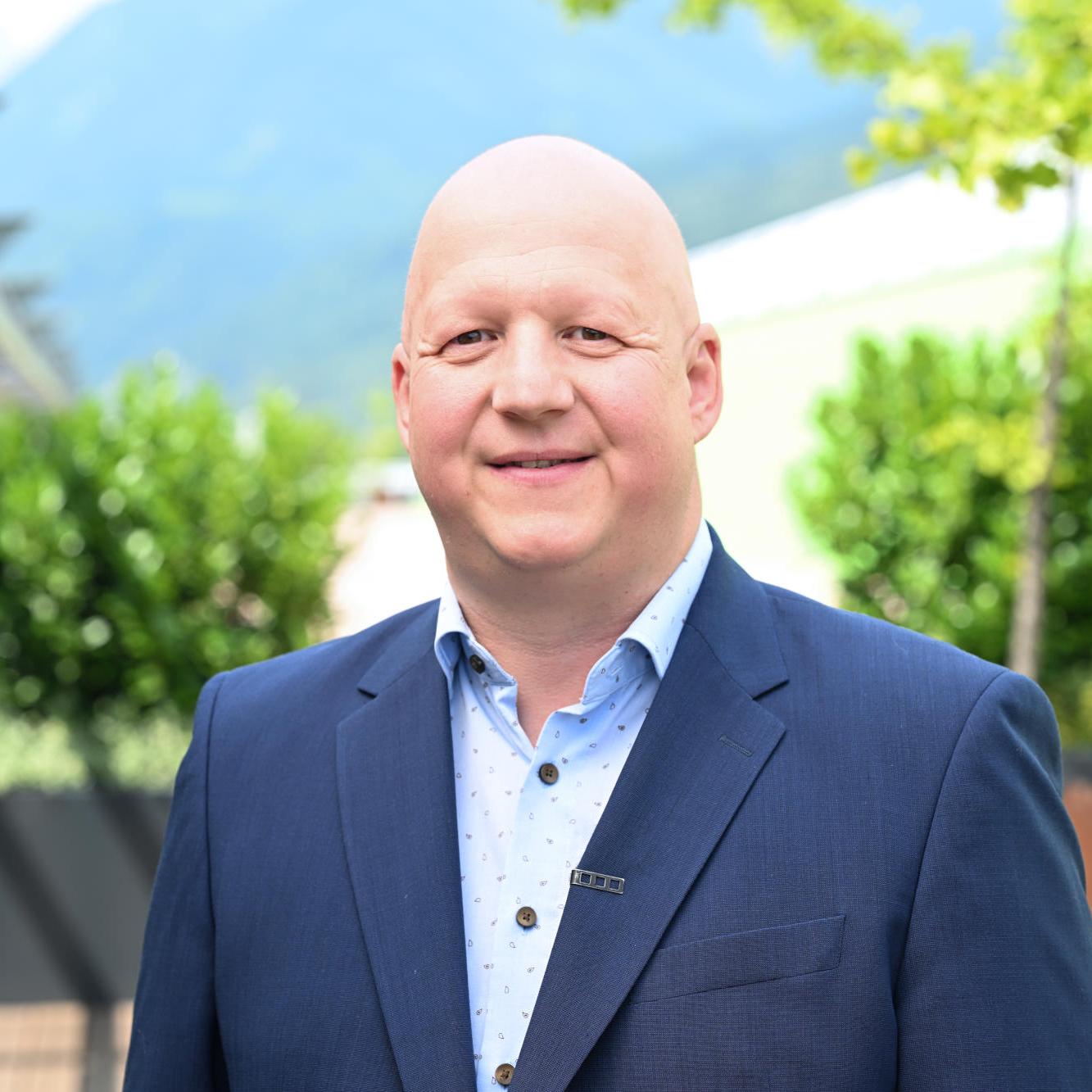 Martin Mühlbacher, üzemeltetési alelnök és telephelyvezető.