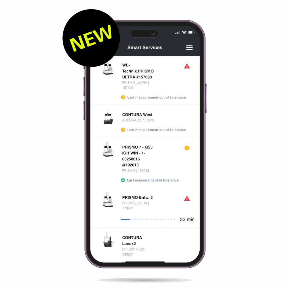 A ZEISS Smart Services Dashboard mobil áttekintése