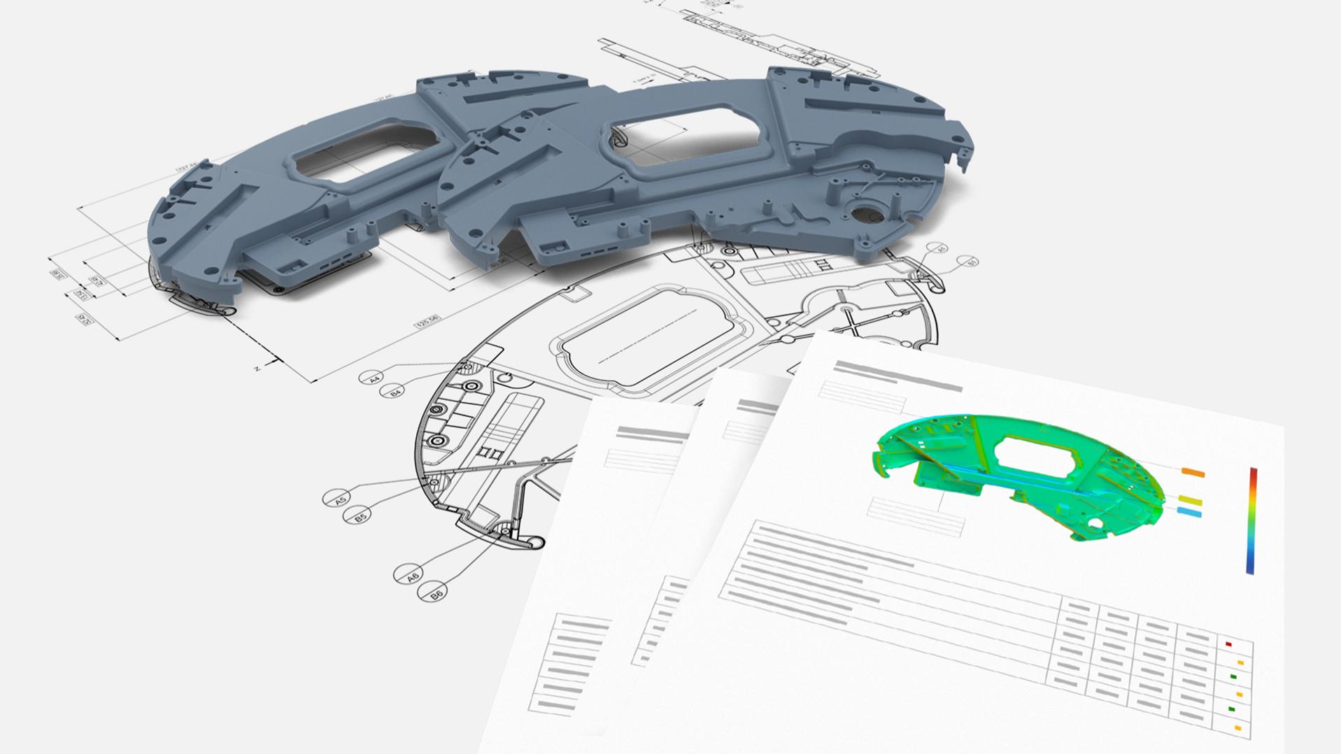 A 2D-s rajzoktól a jegyzőkönyvekig ZEISS INSPECT Optical 3D-vel 