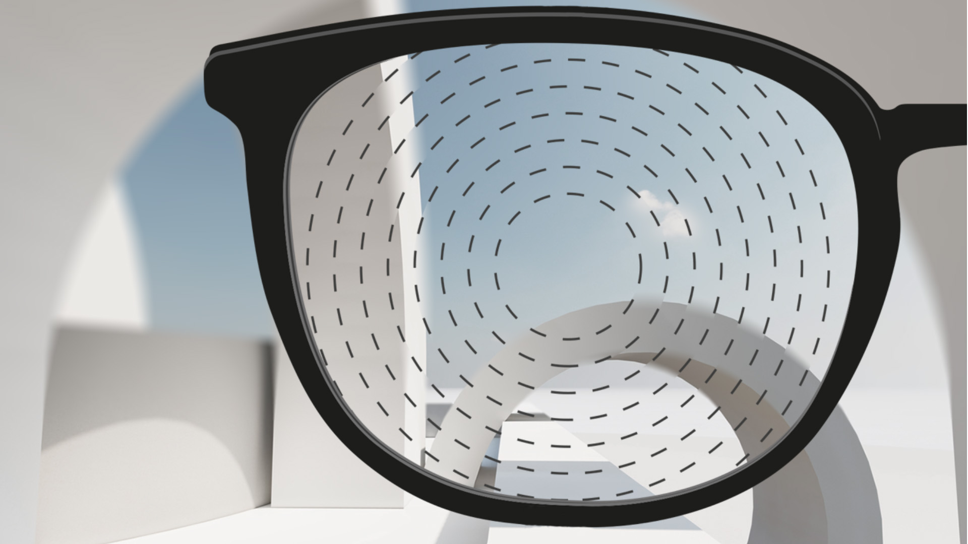 Személyes nézőpontból készült kép a ZEISS rövidlátást korrigáló szemüveglencséiről.