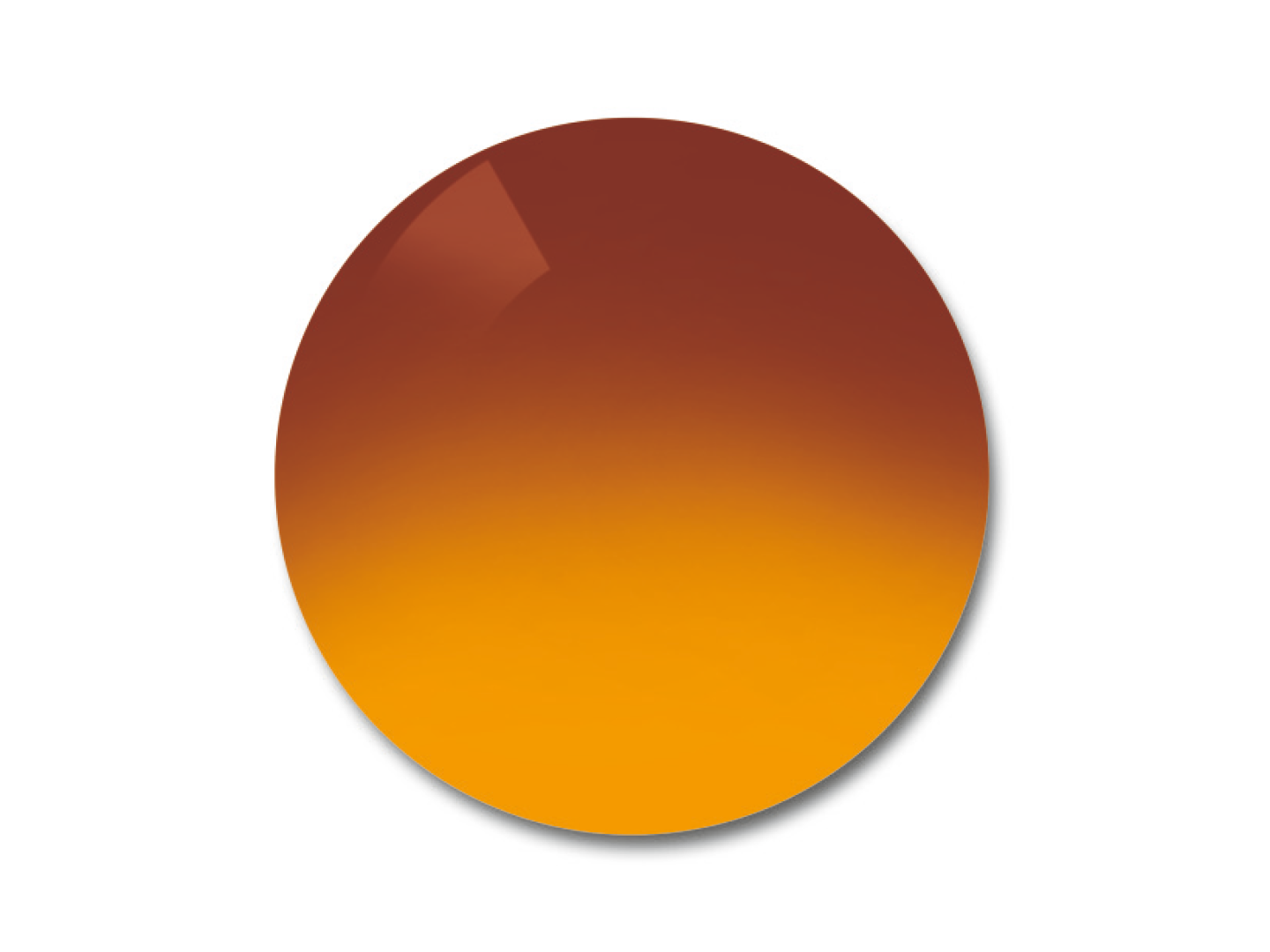 A ProGolf 75/25% színátmenetes lencseszínezés mintája. 
